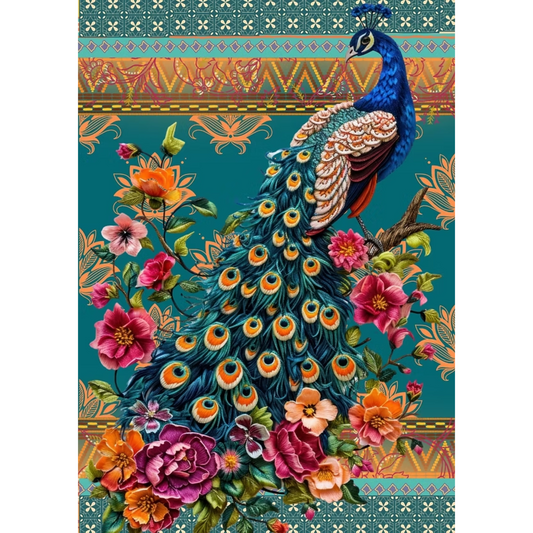 "Check Me Out" decoupage paper from Made by Marley. Page 1 of 3 sheet set. Available at Milton's Daughter.