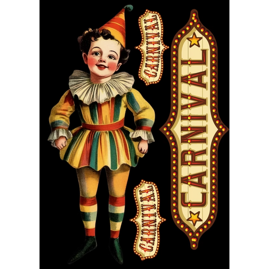 "Circus" decoupage paper set from Made by Marley. Page 2 of 3. Available at Milton's Daughter.