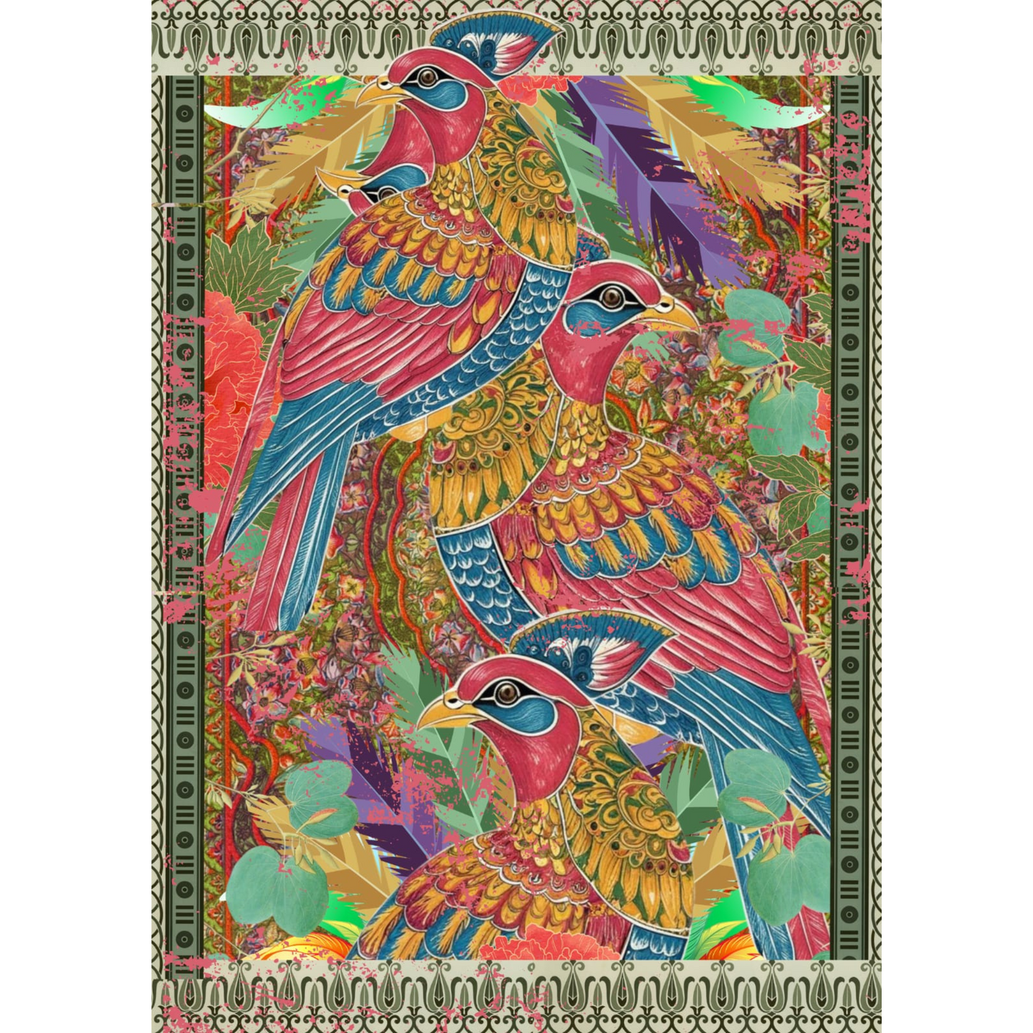 "Feathers" decoupage paper set by Made by Marley. Available at Milton's Daughter. Page 1 of 3.