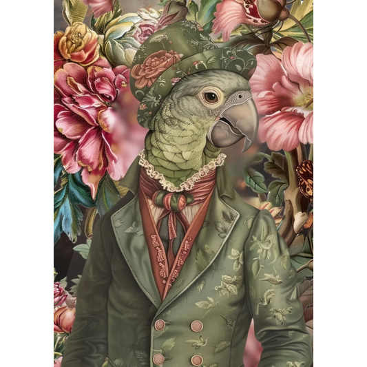 "Fly Boy" decoupage paper from Made by Marley. Page 1 of 3 sheet set. Available at Milton's Daughter.