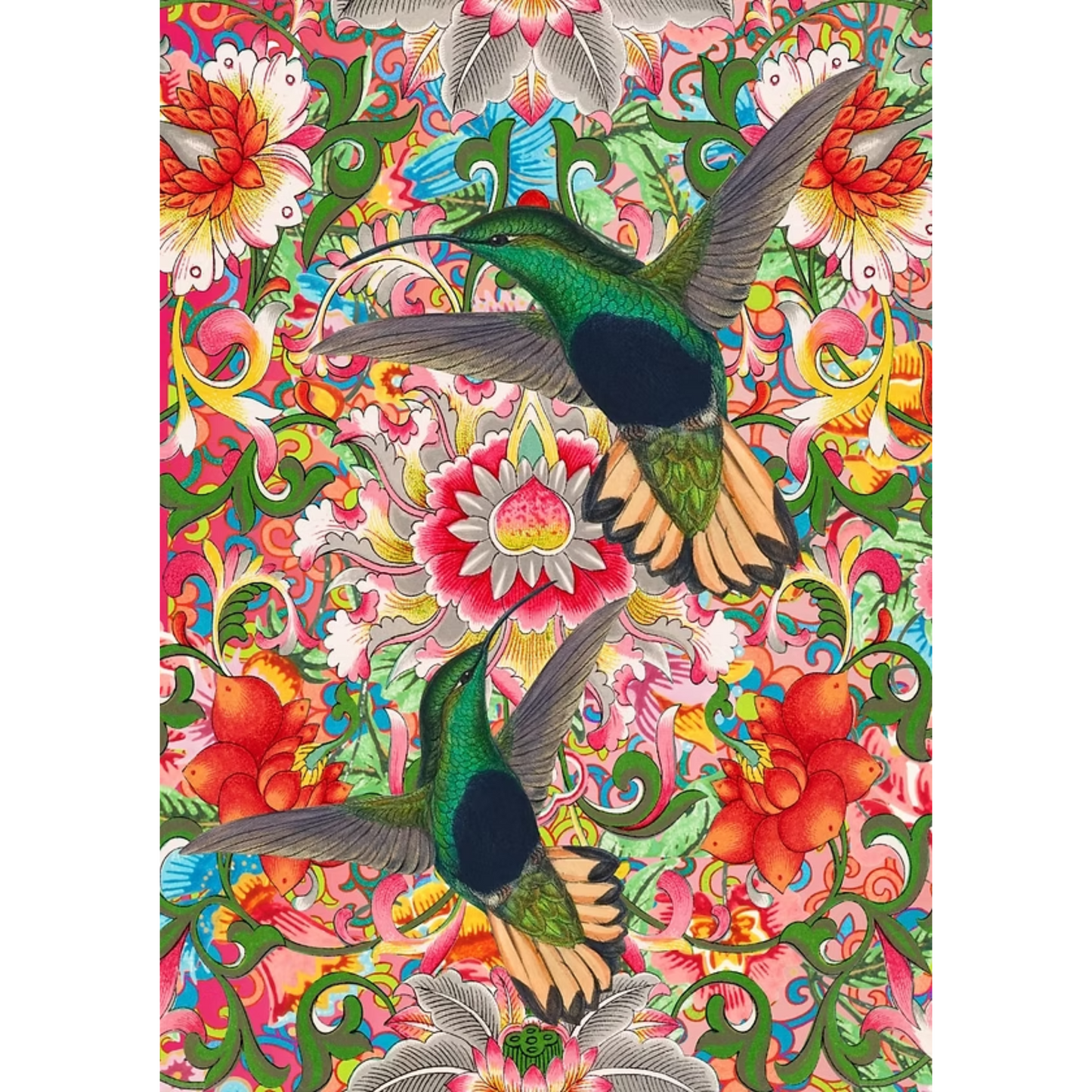"Humdinger" decoupage paper from Made by Marley. Page 1 of 3 sheet set. Available at Milton's Daughter.