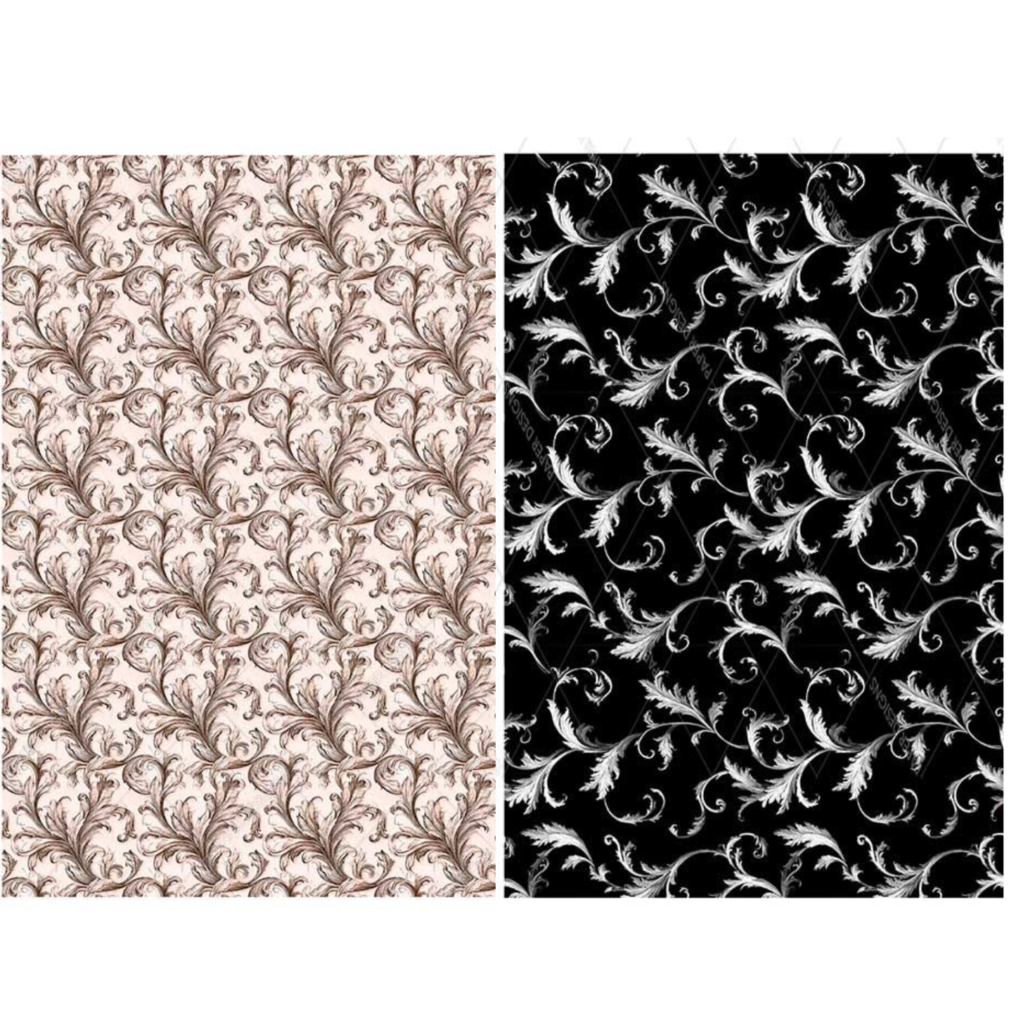 Flourishes In Pink & Black