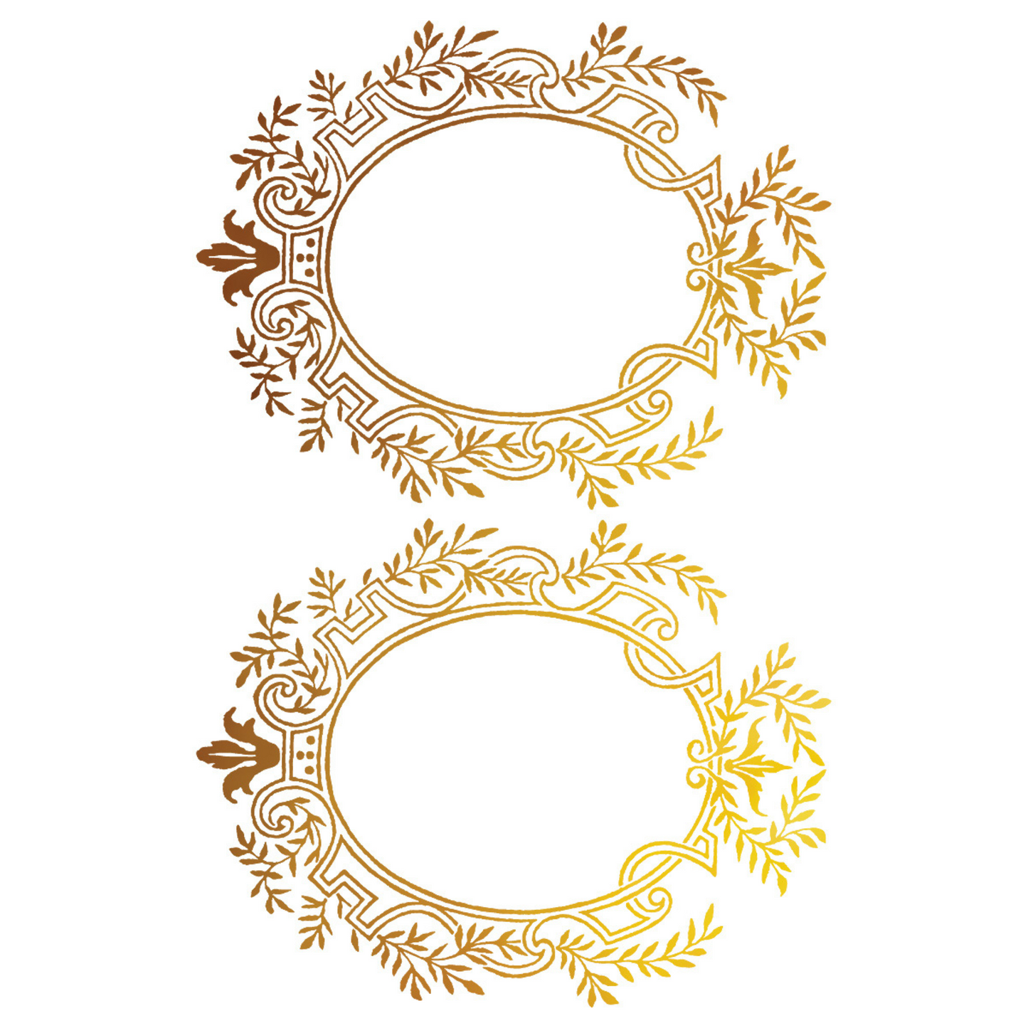 "Petits Ornements" IOD GIlded Foil Transfer by Iron Orchid Designs. Eight 8" x 12" sheet set. Available at Milton's Daughter. Page 6.