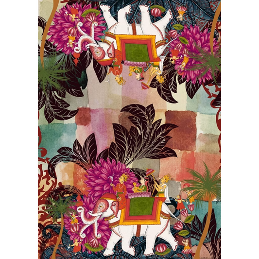 "Raj" decoupage paper set from Made by Marley. Page 2 of 3 sheet set. Available at Milton's Daughter.