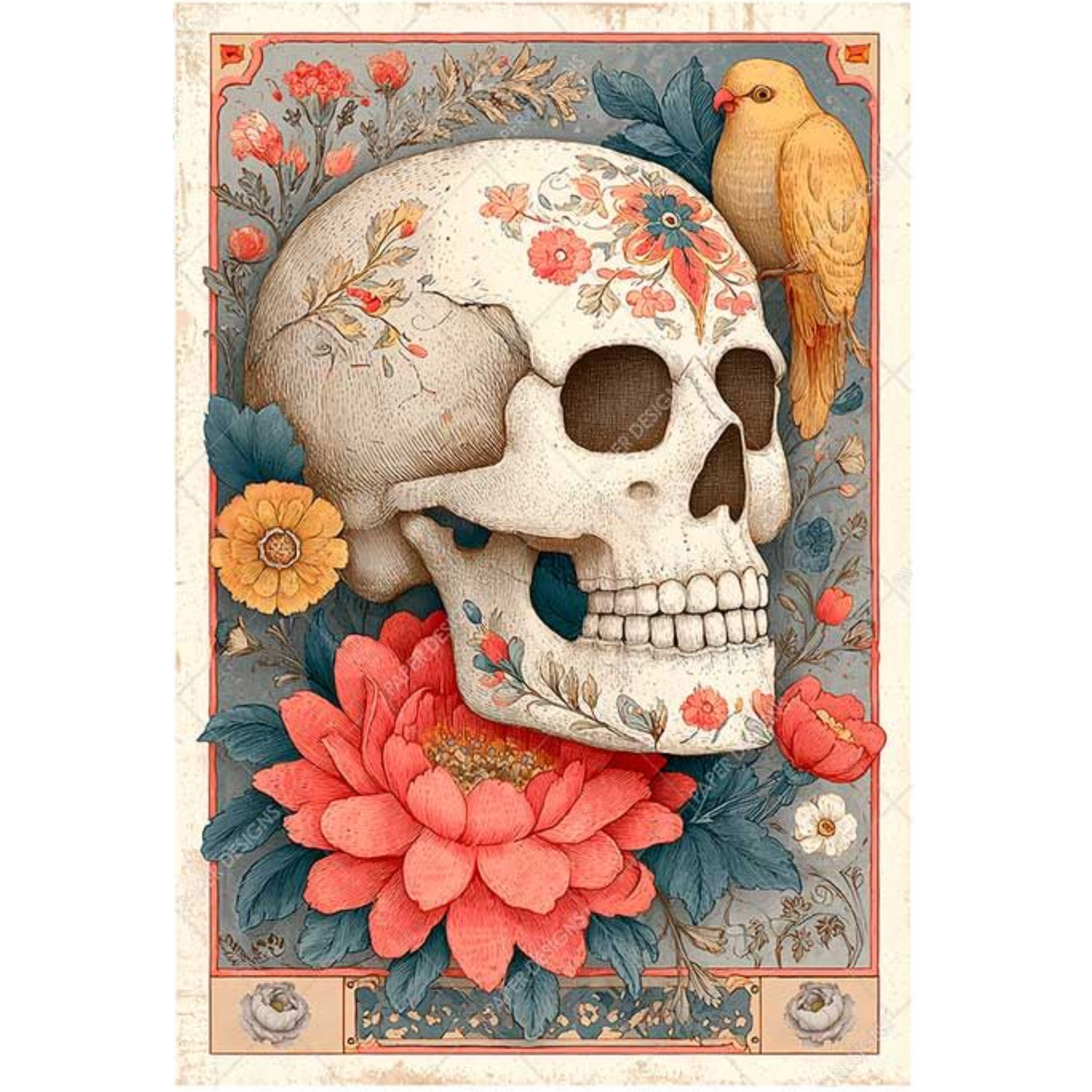 Spring Sugar Skull Right