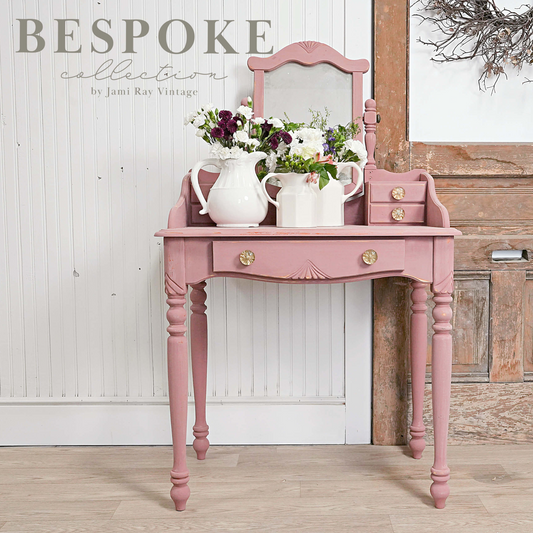 "Trellis Rose" from the Bespoke Collection-Sweet Pickins Milk Paint. Product example on furniture. Curated by Jami Ray Vintage. Available at Milton's Daughter.
