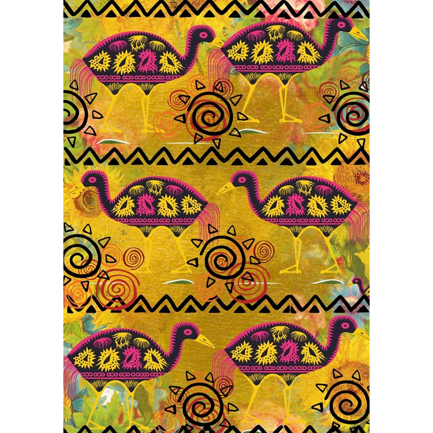 "Tribal" decoupage paper from Made by Marley. Page 3 of 3 sheet set. Available at Milton's Daughter.