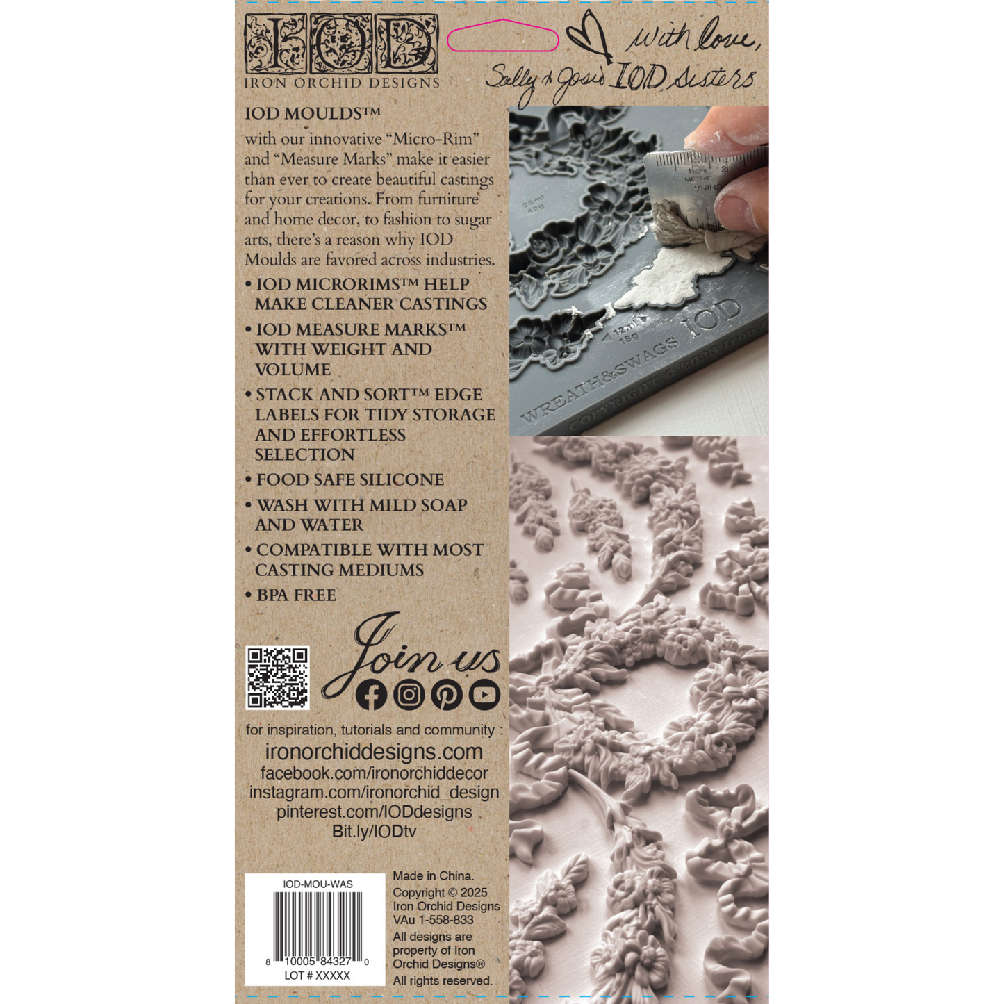 IOD Wreaths & Swags mould-back cover.