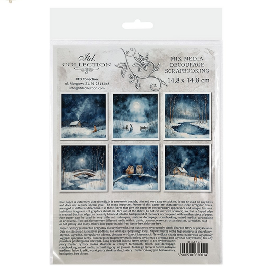 Winter Night Sky - Mini Rice Paper Set