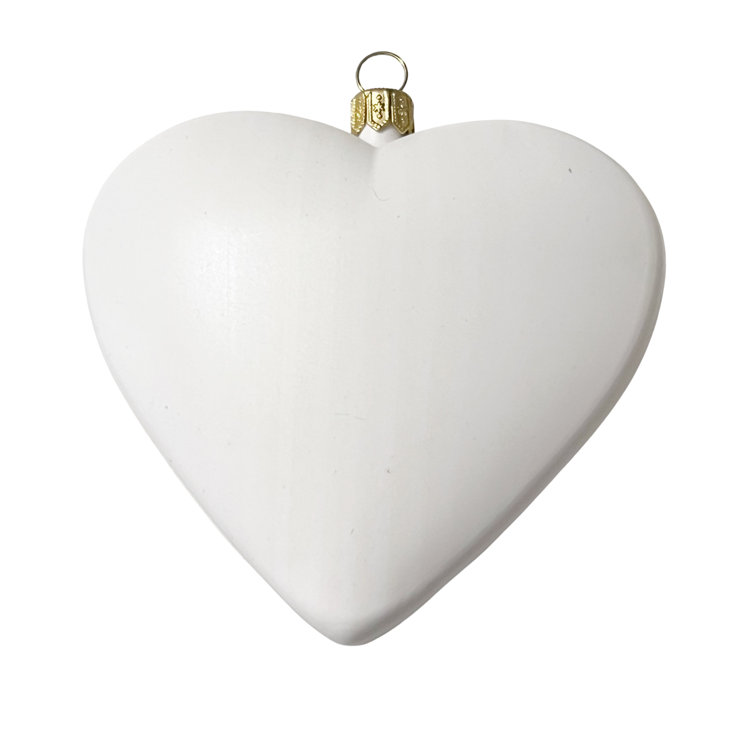 Heart shaped christmas ornament blank.