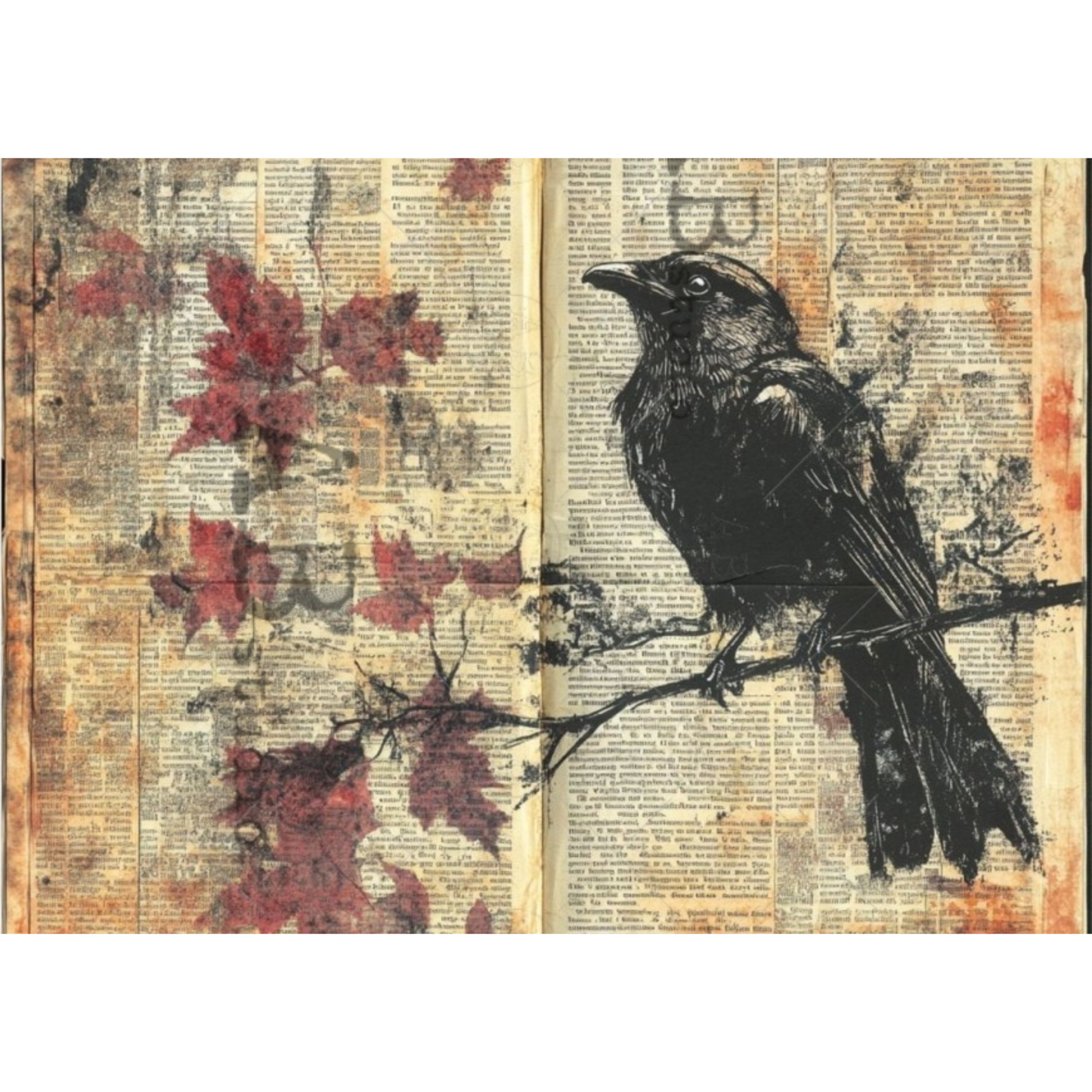 Autumn Crow On Print