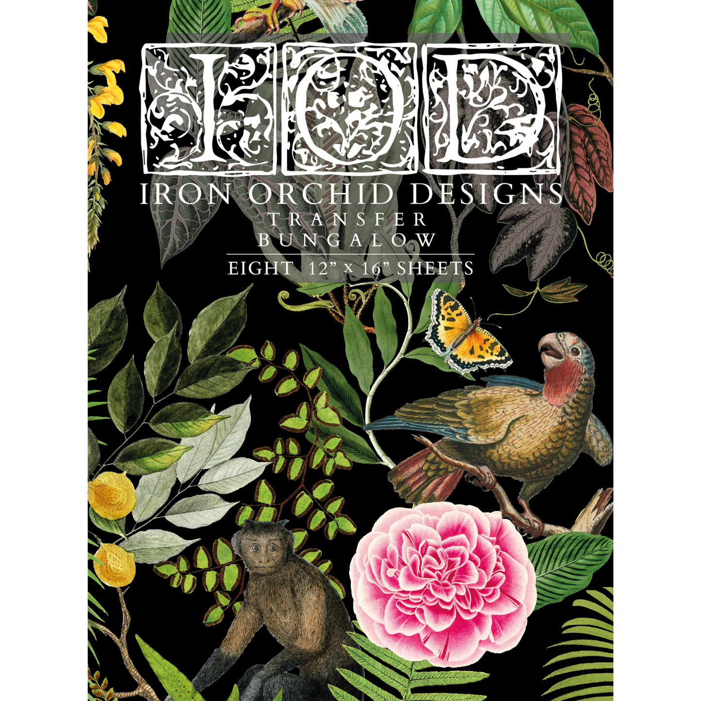 "Bungalow" IOD rub on funriture transfer by Iron Orchid Designs available at Milton's Daughter. Front cover.