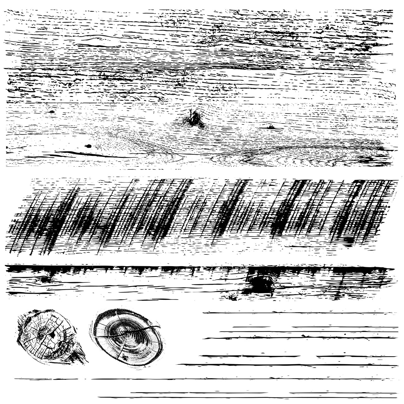 Saw wood plank pattern with wood grain, saw marks, knot holes and nail marks at Milton's Daughter.