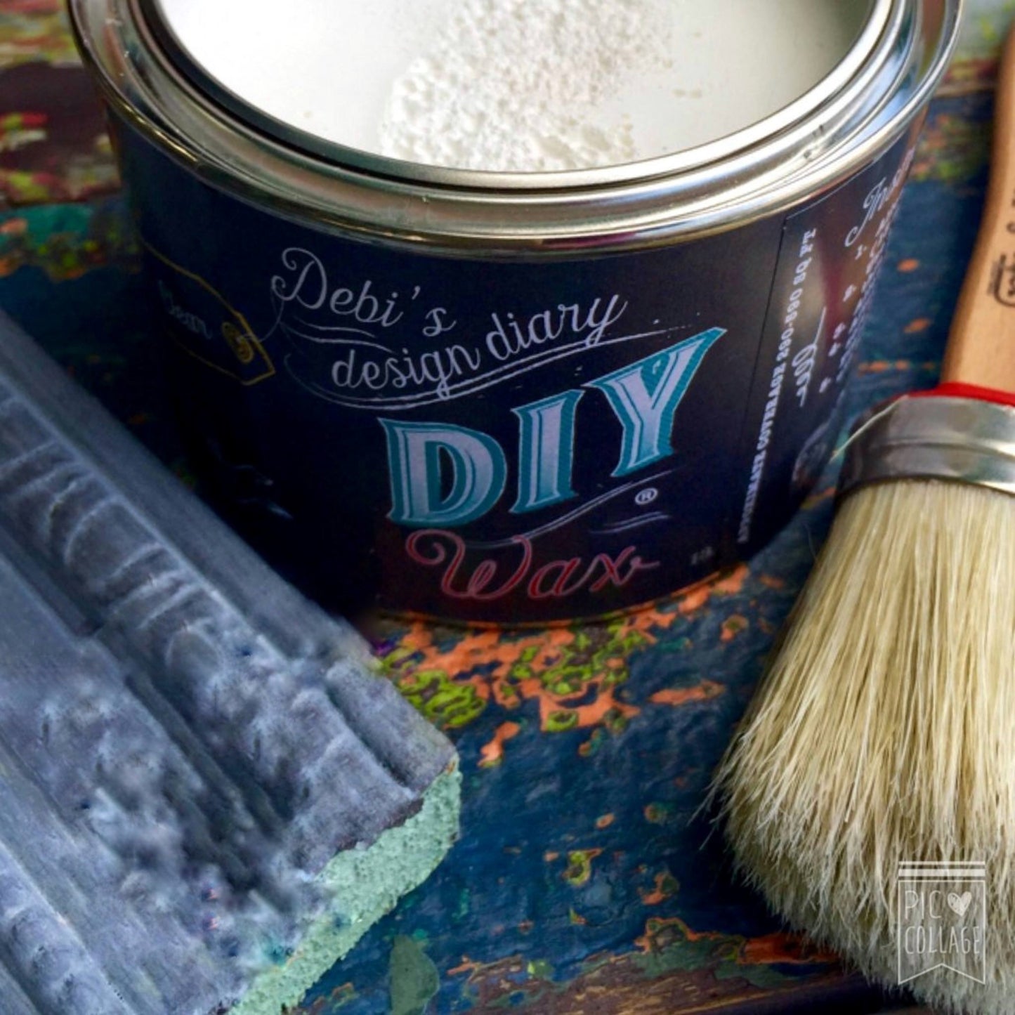 White Wax by Debi's Design Diary DIY Paint available at Milton's Daughter