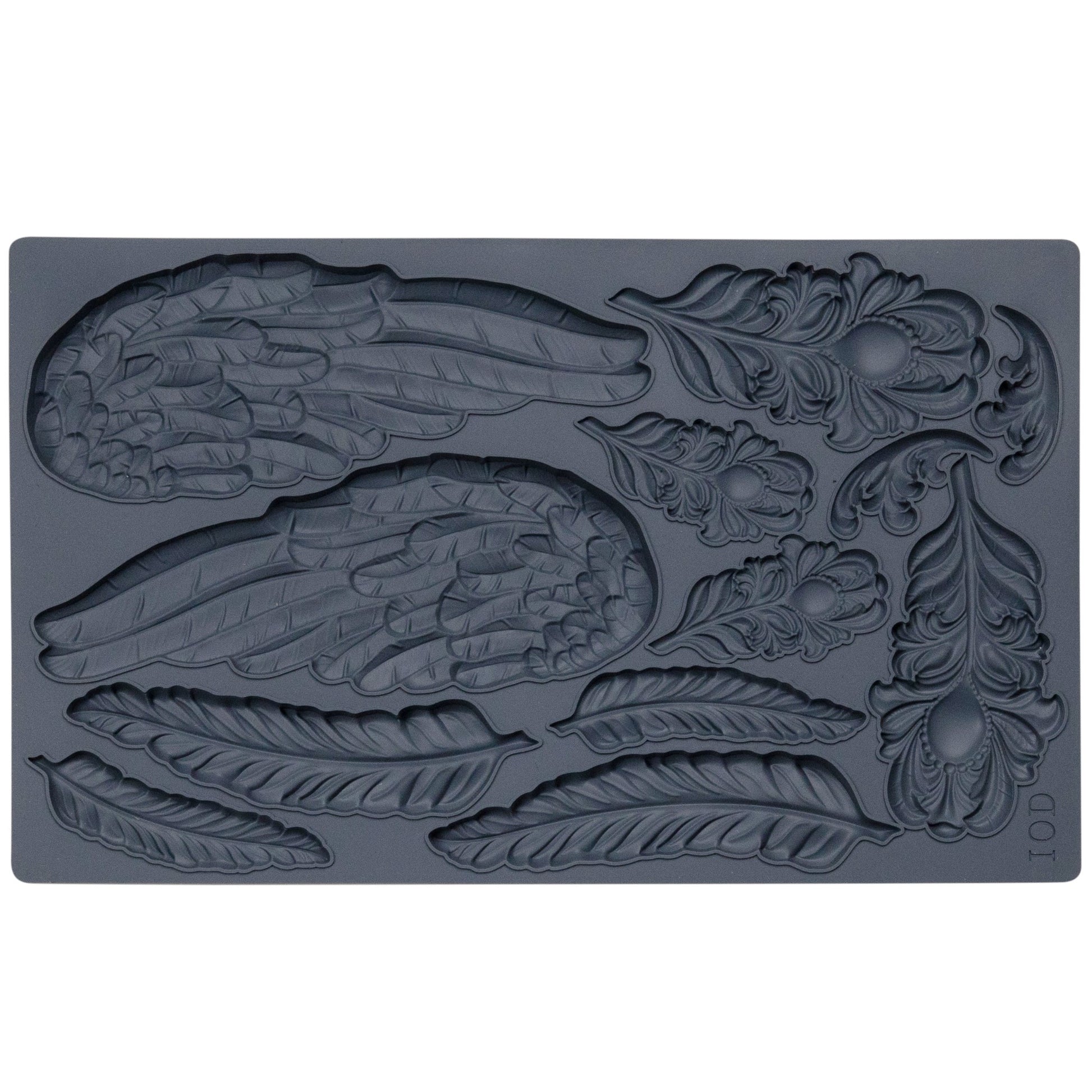 IOD Silicone Mold "Wings and Feathers" available at Milton's Daughter