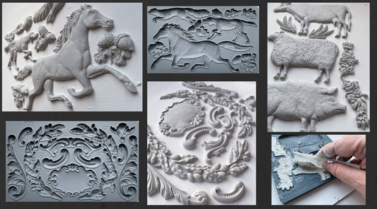 Horse and Hound, Village Market and Olive Crest: Three New Moulds from IOD!