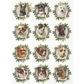 "12 Mini Round Dog Portraits" decoupage rice paper by ITD Collection. Available at Milton's Daughter.
