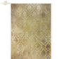 Vintage damask wallpaper  pattern in gradient shades of Gold.
