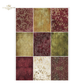Nine tag sized background patterned images in gold burgandy and white.