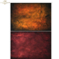 Two images of textured asbstract backdrop in bright orange and red.