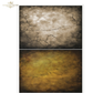 Two abstract backdrop  images of cracked surface on a beige and gold background.