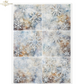 Nine snowflake designs on a textured background.