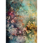 Impressionist style painting of flowers with a multicolor palette.