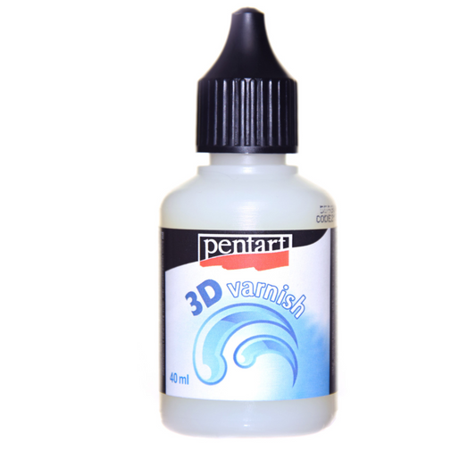 3D Varnish 40 ml by Pentart. Available at Milton's Daughter.