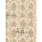 Decorative paper with damask floral pattern.