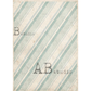 Textured paper with diagonal stripes in duck egg blue and beige.