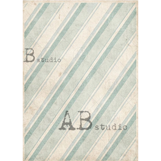 Textured paper with diagonal stripes in duck egg blue and beige.