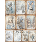 "9 Pack Winter Girl Scenes" decoupage rice paper by AB Studio. Available at Milton's Daughter.