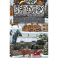 Cover of the 'Iron Orchid Designs Transfer: A Cotswold Christmas' pattern by Marian Parsons, featuring a winter village scene with a snow-covered cottage, horse-drawn sleigh, trees, and historic houses.