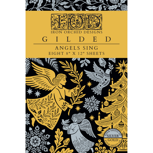 IOD Gilded Foil Transfer 'Angels Sing' front cover.