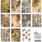 Autumn Love Story Decoupage Rice Paper Set from ITD Collection. Back cover detail Includes 11 pages of decoupage rice papers with fall foliage, berries and autumn scenes.