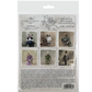 Packaging of rice paper with images of animals in human vintage attire on a white background