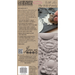 Product packaging with text and images of decorative mold and tools on a beige background