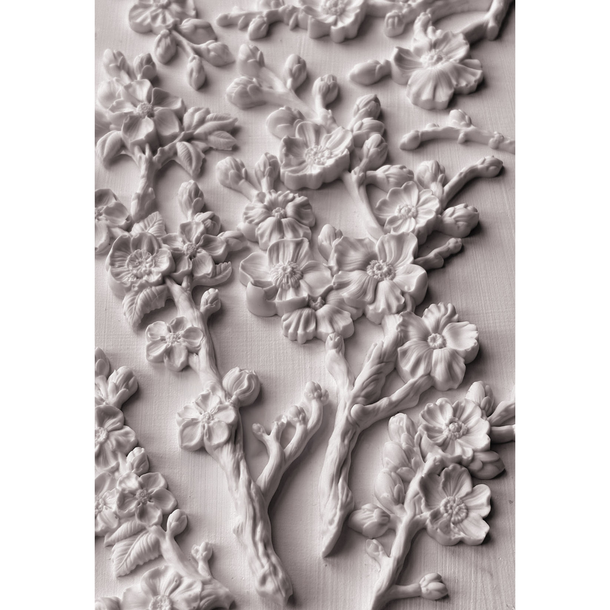 "Blossom" IOD Decor Mould by Iron Orchid Designs. Available at Milton's Daughter. Casting image #2.