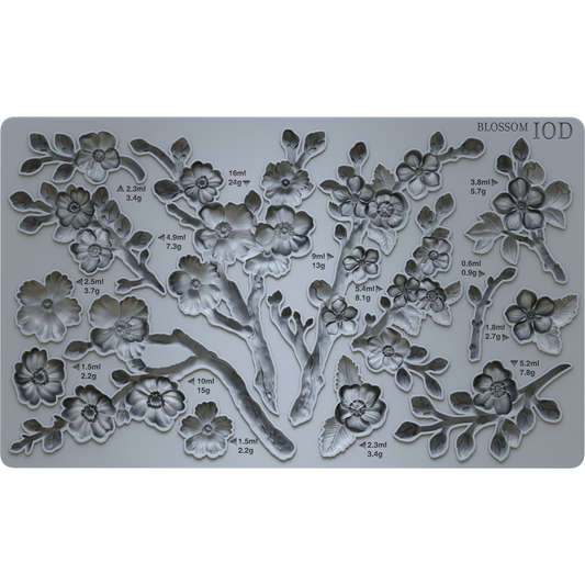 "Blossom" IOD Decor Mould by Iron Orchid Designs. Available at Milton's Daughter. Product Image.