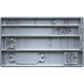 Decorative silicone mold with intricate book spine patterns on a white background