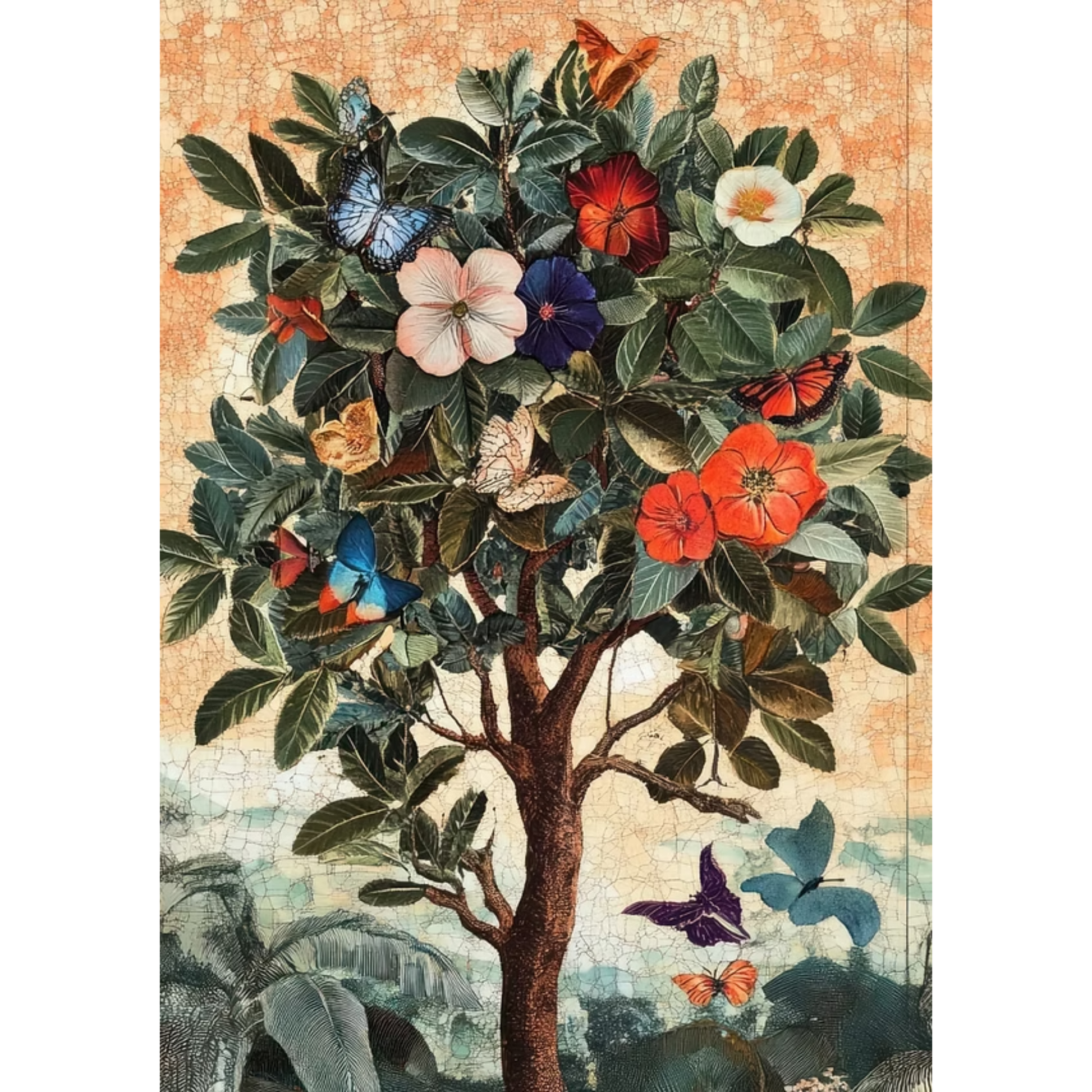 "Butterbush" decoupage paper from Made by Marley. Page 3 of 3 sheets. Available at Milton's Daughter.