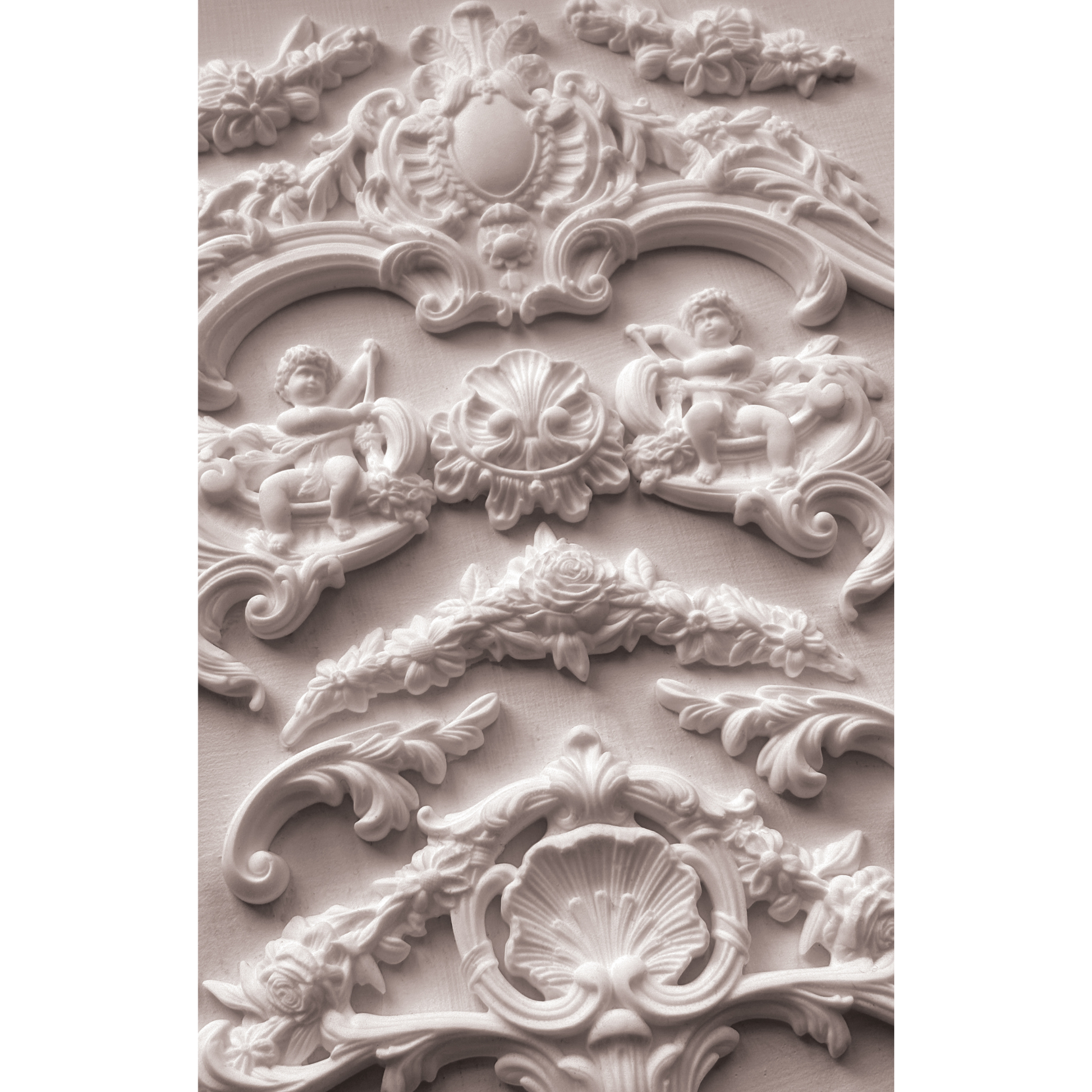 Castings photo of IOD Cadré Mould from Iron Orchid Designs.