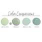 "Cheshire" Bespoke Collection by Sweet Pickins Milk Paint. Color curated by Jami Ray Vintage. Color comparisons with other Sweet Pickins Milk Paint colors. Available at Milton's Daughter.