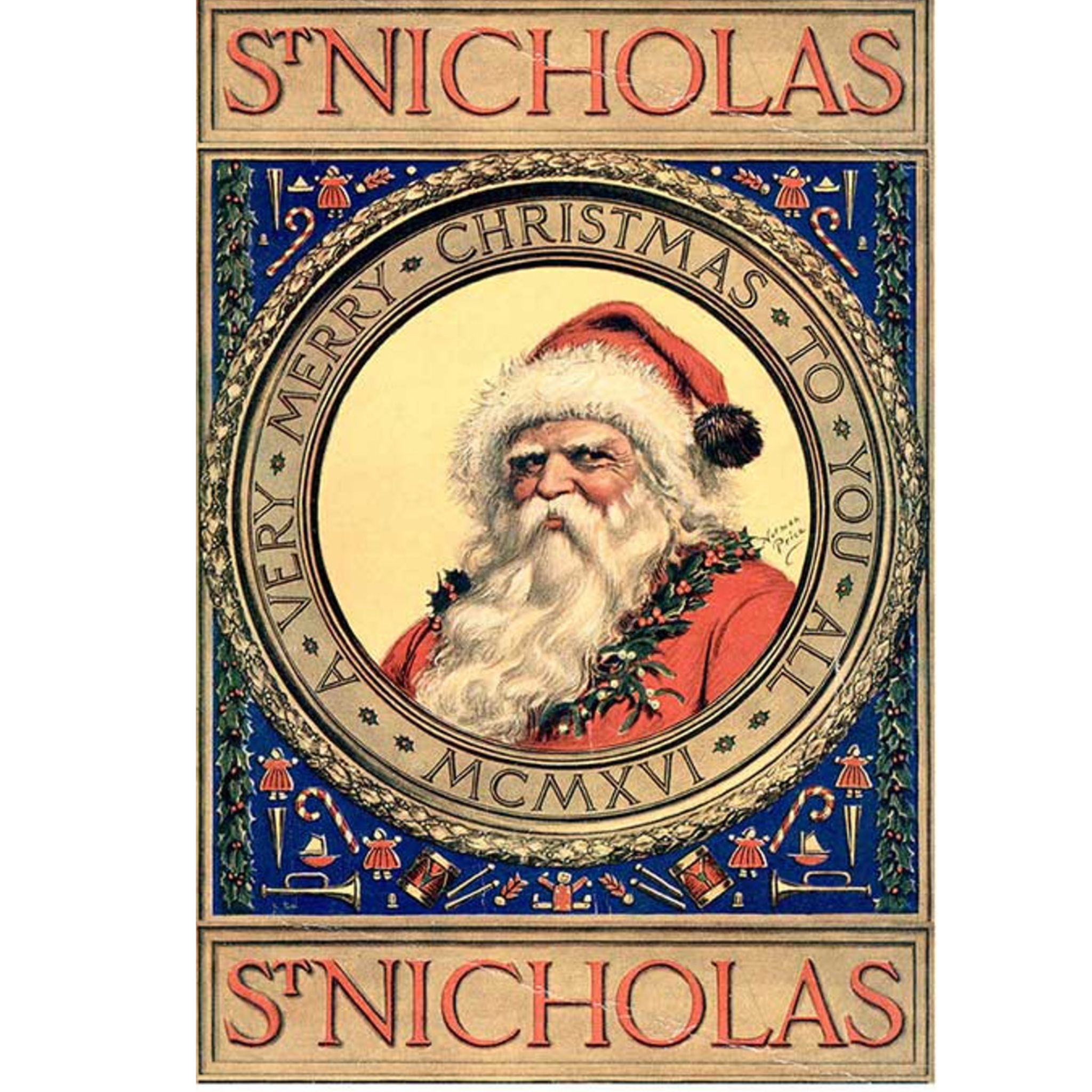 St. Nicholas Portrait - Decoupage Rice Paper by Paper Designs – Milton ...