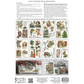 "Christmas Joy" IOD Transfer by Iron Orchid Designs. Available at Milton's Daughter. Back cover. Contains various designs and instructions on a white background.