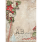 " Christmas Blank Paper" decoupage rice paper by AB Studio. Available at Milton's Daughter.