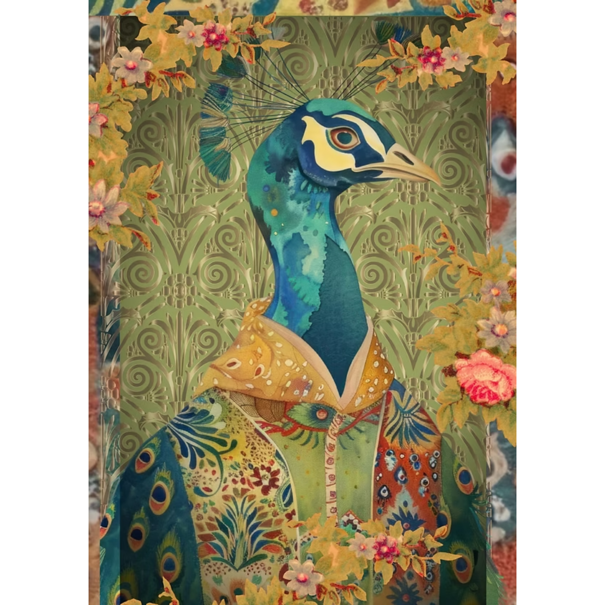 "Cockerleaky" decoupage paper set from Made by Marley. Page 3 of 3 sheet set. Available at Milton's Daughter.