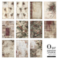 Winter's Tale in Red - decoupage rice paper set from ITD Collection. 11 page combo collage.