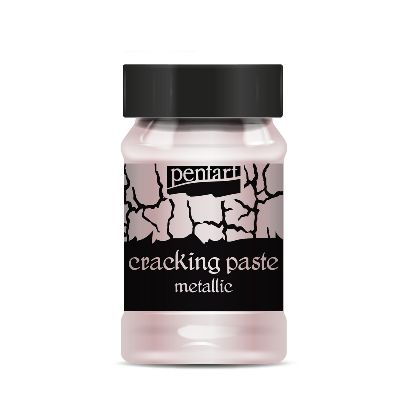 "Cracking Paste-Metallic" by Pentart. Rose Gold Metallic 100 ml. Available at Milton's Daughter.