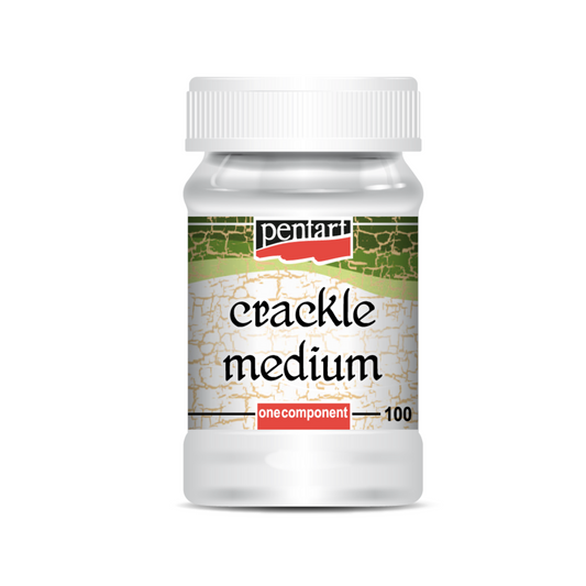 "Crackle Medium" 100 ml by Pentart. Available at Milton's Daughter.
